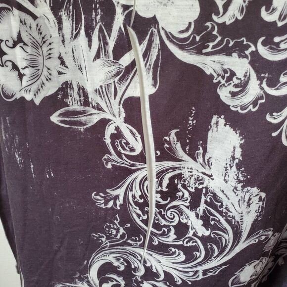 Mushka By Sienna Rose Womens XL Tunic Top Black Sublimation 3/4 Sleeve Stretch - Picture 6 of 13